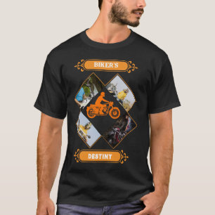 Camiseta Collage de fotos personalizadas para motociclistas