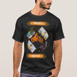 Camiseta Collage de fotos personalizadas para motociclistas