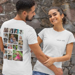 Camiseta Collage de fotos personalizado<br><div class="desc">Esta camiseta de collage de fotos tiene 18 fotos,  puede ser para él o ella,  es perfecta para cualquier ocasión. La camiseta es fácil de personalizar y los estilos de fuente,  tamaño y color de fuente pueden cambiarse haciendo clic en el enlace posterior del personalizar después de la personalización.</div>
