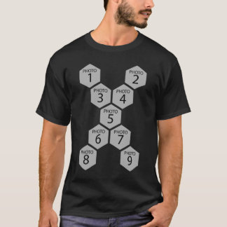 Camiseta Collage de fotos personalizado de panal 9