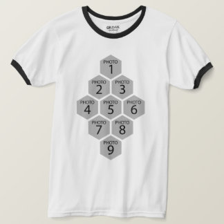 Camiseta Collage de fotos personalizado de panal 9