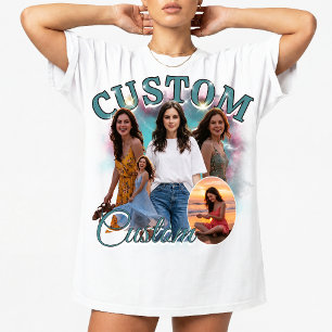 Camiseta Collage de fotos personalizado de rap bootleg de l