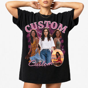 Camiseta Collage de fotos personalizado de rap bootleg de l