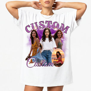 Camiseta Collage de fotos personalizado de rap bootleg de l