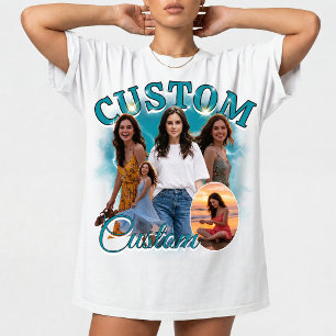 Camiseta Collage de fotos personalizado de rap bootleg de l