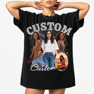 Camiseta Collage de fotos personalizado de rap bootleg de l