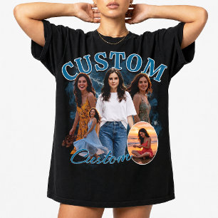 Camiseta Collage de fotos personalizado de rap bootleg de l