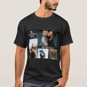 Camiseta Collage de fotos personalizado del Día del Padre