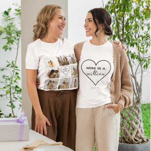 Camiseta Collage de fotos personalizado "Mamá en