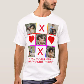 Camiseta Collage de fotos Tic Tac Toe Abrazos Kiss Día de l