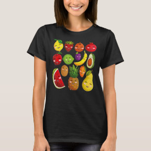 Camiseta Collage de frutas frutas y verduras