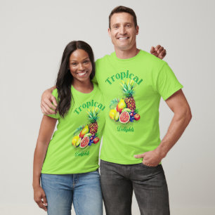 Camiseta Collage de Frutas Tropicales