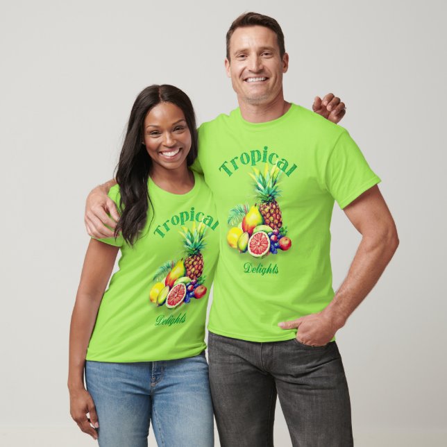 Camiseta Collage de Frutas Tropicales (Unisexo)
