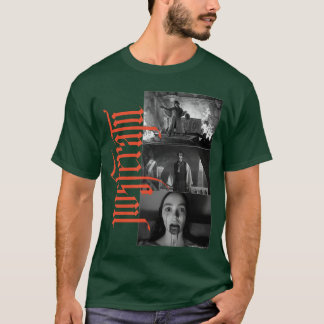 Camiseta Collage de horror gótico UniBlack de manga corta p