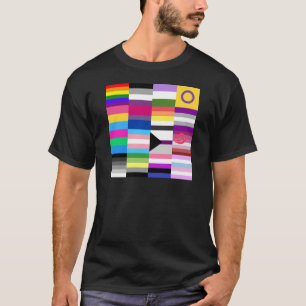 Camiseta Collage de la bandera del orgullo de LGBT