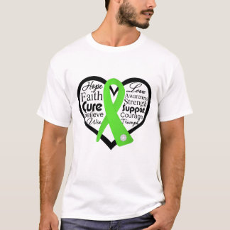 Camiseta Collage de la Cinta Cardíaca de la Enfermedad de L