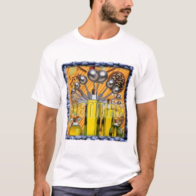 CAMISETA COLLAGE DE LA COMIDA EL DIETÉTICO (Anverso)