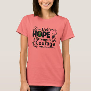 Camiseta Collage de la esperanza sobre el cáncer de ducto e