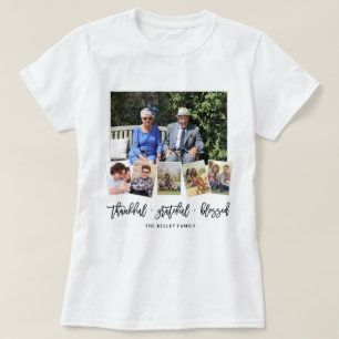 Camiseta Collage de la familia fotográfica 6 personalizada 