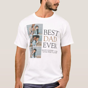 Camiseta Collage de la familia fotográfica Simple Modern Fa