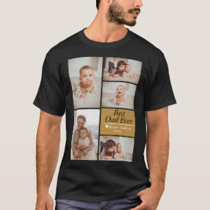Camiseta Collage de la familia fotográfica Simple Modern Fa