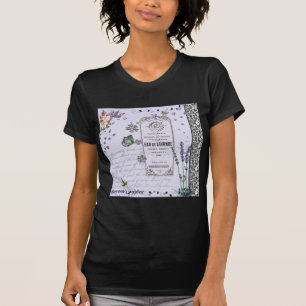 Camiseta Collage de la lavanda del vintage