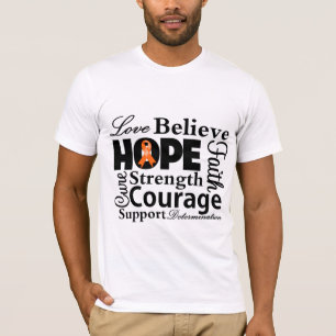 Camiseta Collage de la leucemia de la esperanza
