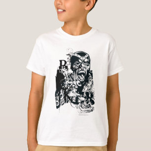 Camiseta Collage de la mano negra y del cráneo