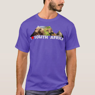 Camiseta Collage de la montaña de la Mesa I Heart South Afr