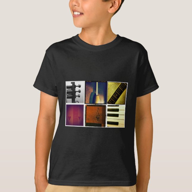 Camiseta Collage de la música (Anverso)