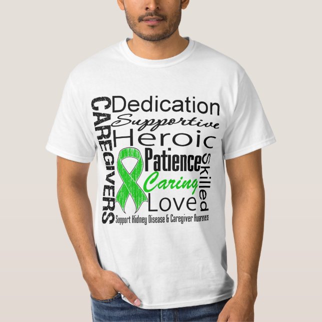Camiseta Collage de los cuidadores de la enfermedad de (Anverso)