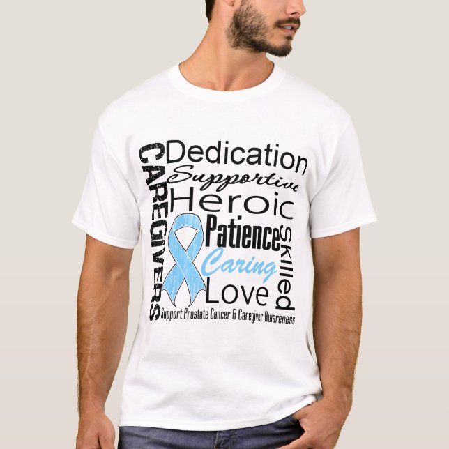 Camiseta Collage de los cuidadores del cáncer de próstata (Anverso)