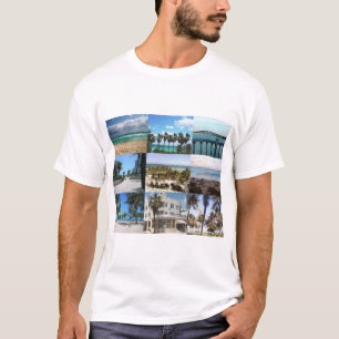 Camiseta Collage de Miami - 50 tonos de azul