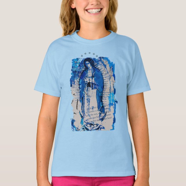 Camiseta Collage de Nuestra Señora de Guadalupe (Anverso)