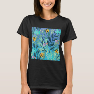 Camiseta Collage de peces de vida oceánica náutica