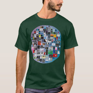 Camiseta Collage de pedales de guitarra
