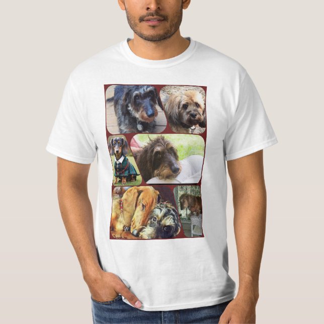 Camiseta Collage de perros (Anverso)