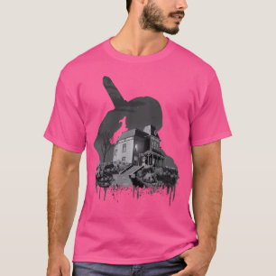Camiseta Collage de Psycho House - Alfred Hitchcock