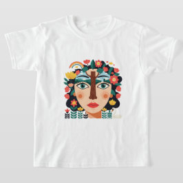 Camiseta Collage de rostros de dibujos animados
