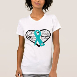 Camiseta Collage de Scleroderma Heart Ribbon