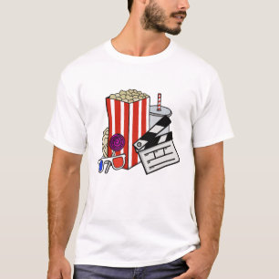 Camiseta Collage de Snacks de Cine Retro