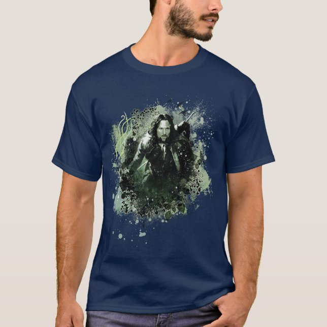 Camiseta Collage de vectores de Greenish Aragorn