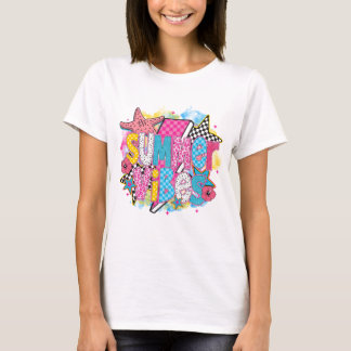Camiseta Collage de verano con vibraciones rotas - playa de