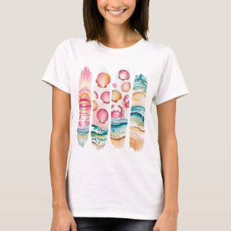 Camiseta Collage de verano con vibraciones rotas - playa de