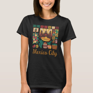 Camiseta Collage de viaje personalizado a México