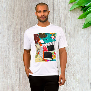 Camiseta Collage de viajes con lugares emblemáticos de vaca