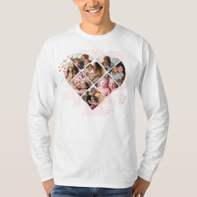 Camiseta Collage del corazón (Anverso)
