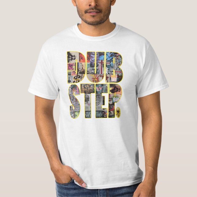 Camiseta collage del dubstep (Anverso)