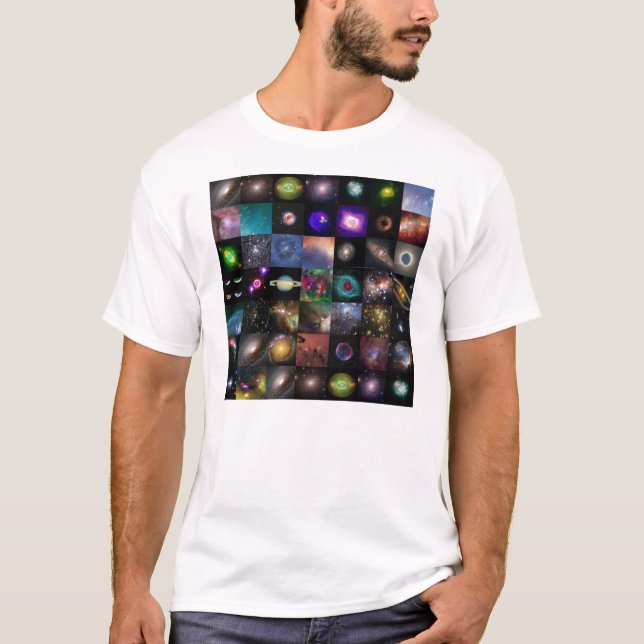 Camiseta Collage del espacio (Anverso)
