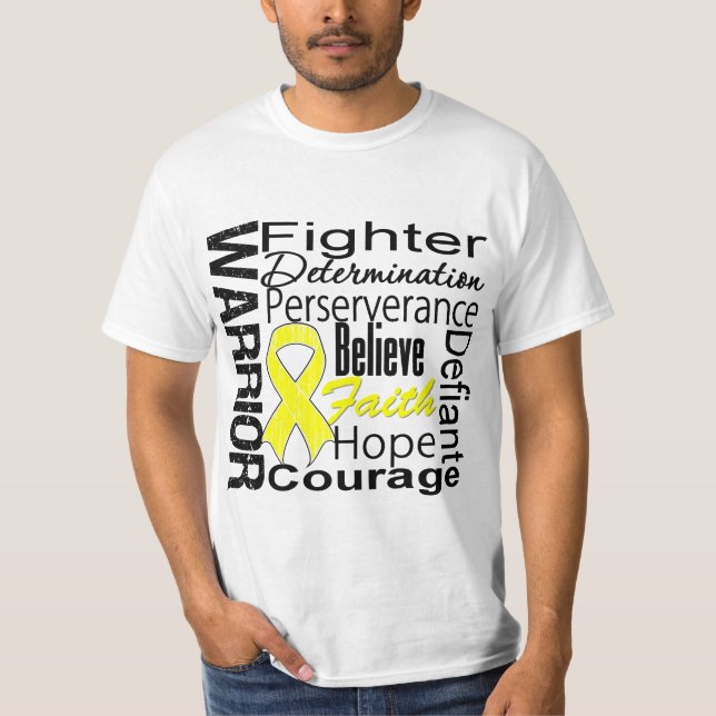 Camiseta Collage del guerrero del sarcoma (Anverso)